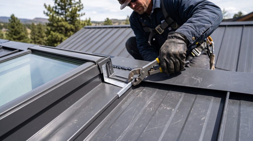 metal-roof-skylight-flashing-installation