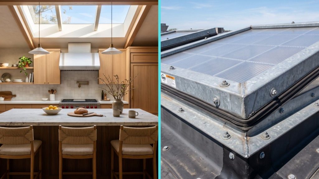 residential-kitchen-skylight-vs-commercial-roof-hatch